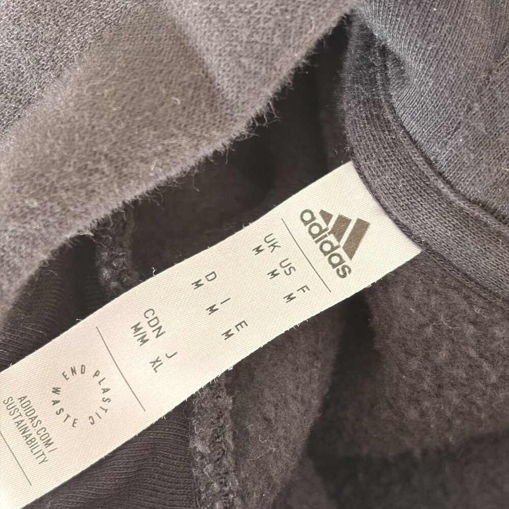 Adidas Men's Essentials Giant Logo Fleece Hoodie - Picture 4 of 4